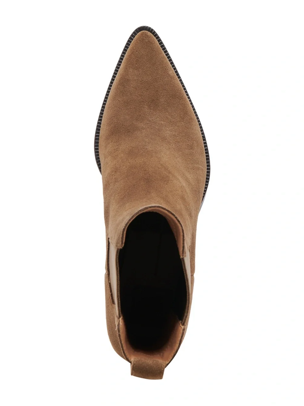 Dolce Vita Taupe Suede Chelsea Ankle Boot